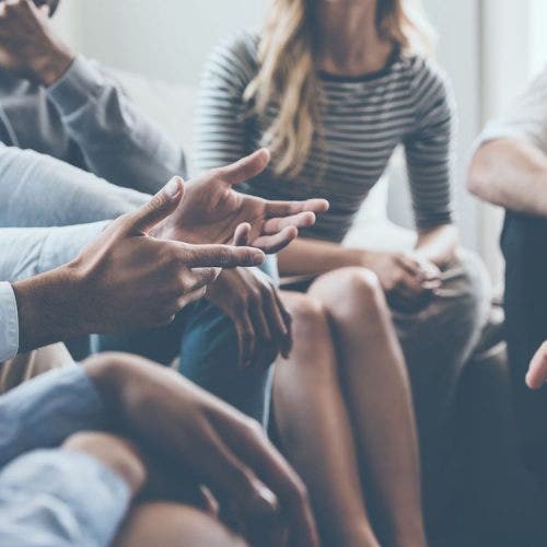 ABA therapy group discussion